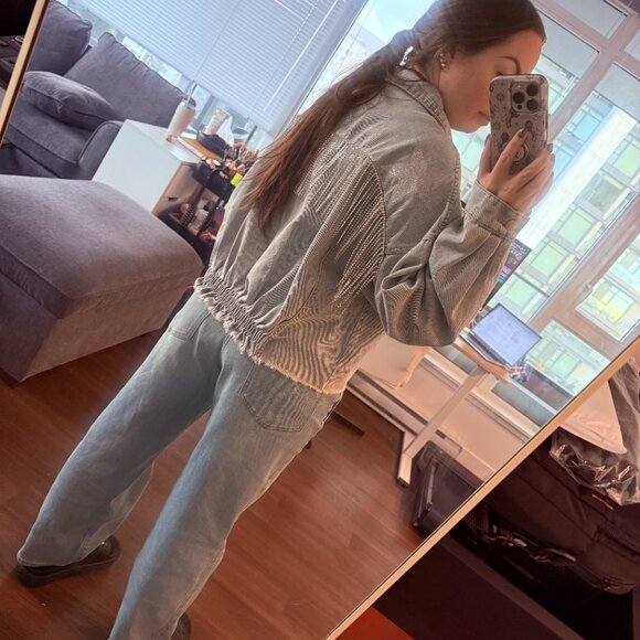 Fringe Denim Western Bomber - Picture 4 of 6